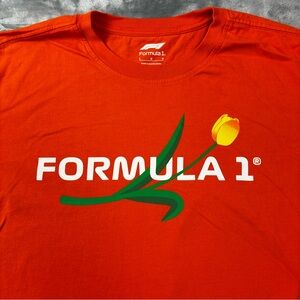 Official Licensed Formula 1 T-Shirt Size Large Orange F1 Racing Grand Prix